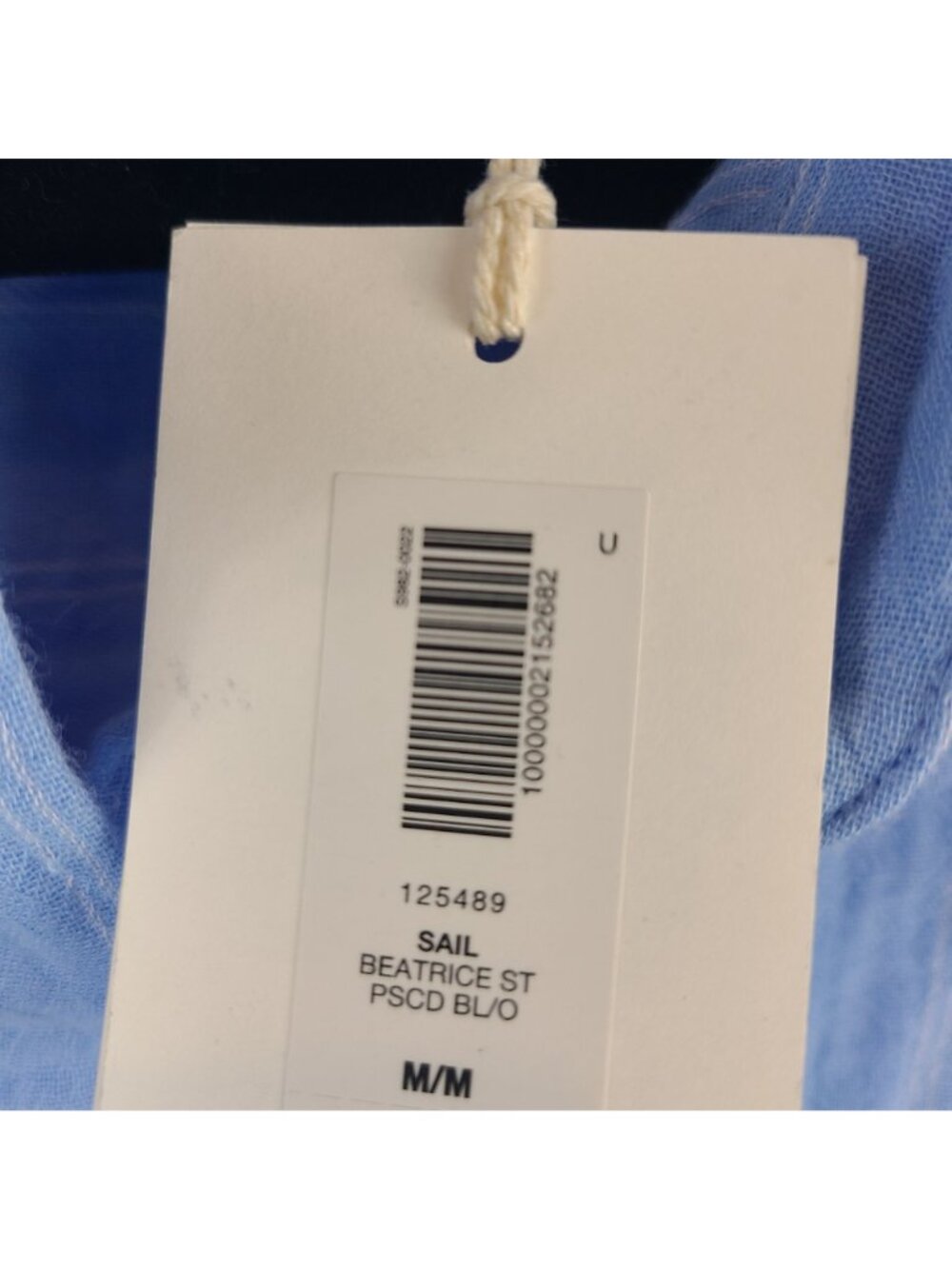 Little Moon - Aritzia Blue Long Sleeve Button Up - Picture 3 of 10